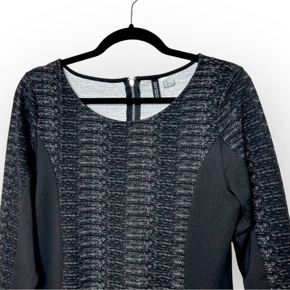 H&M Divided Black Long Sleeve Dress 14 - Picture 3 of 5